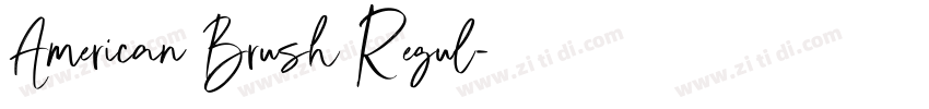 American Brush Regul字体转换 American Brush Regul字体转换